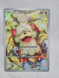 Hisuian Growlithe 181/167 Sv06: Twilight Masquerade Pokemon Card - Image 1
