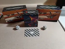 Lot of 2 MTG Aetherdrift Card Storage Bundle Boxes/Pre Release Deck Box/Dividers - Image 1