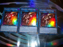 3x Flametongue The Burning Blade 1st Edition Super Rare BLZD-EN099 Yu-Gi-Oh! - Image 1