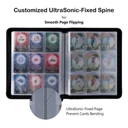 Card Binder for 55PT Sports Cards, 9 Pocket Fit 360 Cards, Ringless Trading C... - Image 4