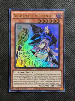 YuGiOh! - Nightmare Apprentice RA05-EN135 Ultra Rare 1st Edition Near Mint - Image 1