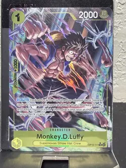 One Piece CCG Monkey.D.Luffy OP10-111 Rare Alternative Art Royal Blood - Image 1