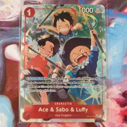 2025 Carrying On His Will Japanese-OP13-007 Ace/Sabo/Luffy SR BGS 9.5 - Image 1