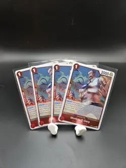 Monkey D. Garp Foil X 4 OP13-016 Carrying On His Will One Piece Luffy Nami Zoro - Image 1