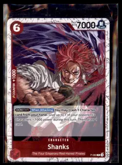 One Piece The Best Vol. 2 (PRB-02) Shanks P-083 Promo Pirate Foil 5 Lot - Image 1