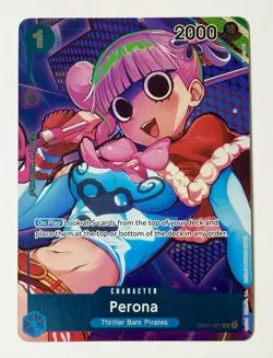 Perona OP01-077 Alternate Art Box Topper Romance Dawn One Piece NM - Image 1