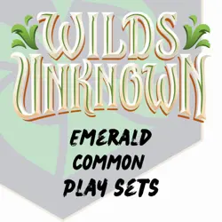 Disney Lorcana Wilds Unknown Emerald Common Play Sets - Image 1