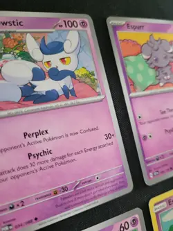 Espur Meowstic Pokemon Card Collection Set Lot Of 6 Cards - Image 4