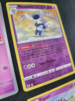Espur Meowstic Pokemon Card Collection Set Lot Of 6 Cards - Image 5