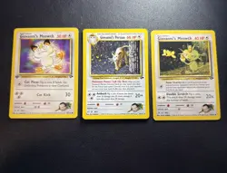 Vintage Pokemon Giovanni's Persian/Meowth-Gym Challenge 3 Card Lot- LP - Image 2