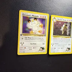 Vintage Pokemon Giovanni's Persian/Meowth-Gym Challenge 3 Card Lot- LP - Image 4