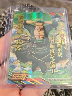 One Piece Collectible Card Foil Card Roronoa Zoro SSR 02 - Image 4