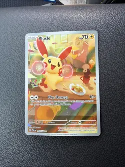 Pokemon TCG Plusle Illustration Rare Card Paradox Rift 193/182 - Image 1