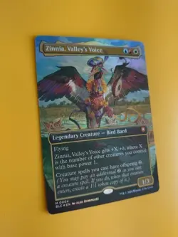 Zinnia, Valley's Voice. BLC 0004 Mythic FOIL Bird Bard MTG Card. - Image 3