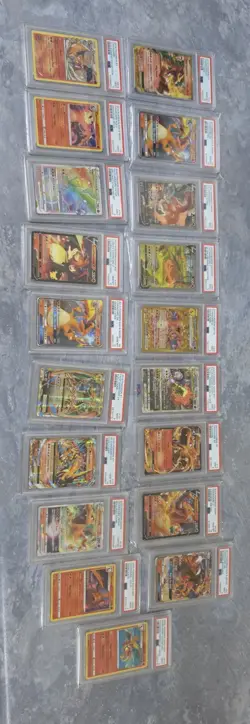 Pokemon Charizard Card Collection PSA 9 PSA 10 - Image 1