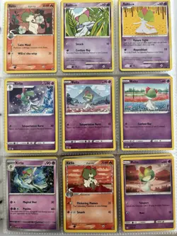 Pokemon Card Species Set Lot - 9x Unique Cards / Ralts Family 3 - Image 1