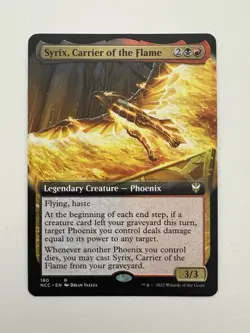 Syrix Carrier of the Flame Borderless MTG Magic the Gathering Card NM Mint NCC - Image 1