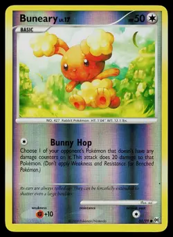 Pokemon Card - Buneary Arceus 55/99 Reverse Holo Common - Image 1