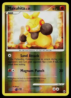 Pokemon Card - Makuhita Arceus 68/99 Reverse Holo Common - Image 1