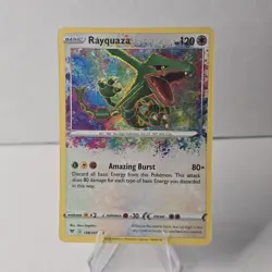 Pokemon Rayquaza Amazing Rare Holo 138/185 Vivid Voltage Basic Card 2020 - Image 1