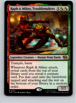 Magic the Gathering Raph & Mikey, Troublemakers Teenage Mutant Ninja Turtles MTG - Image 1