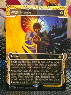 Angel's Grace R 0002 FOIL Secrets of Strixhaven Borderless MTG Regular - Image 1