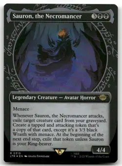Sauron, the Necromancer (Showcase) #310 (Foil) LP Lord of the Rings Magic MTG - Image 1