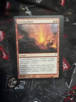 Playset x4 Searing Blaze - Worldwake - Lp Magic The Gathering MTG Comander - Image 3