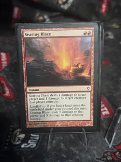Playset x4 Searing Blaze - Worldwake - Lp Magic The Gathering MTG Comander - Image 5