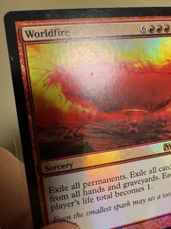 Mtg Worldfire Foil M13! Light Play - Image 2