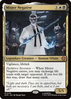 Mister Negative 135 Mythic Marvel's Spider-Man Magic: The Gathering Near Mint - Image 1