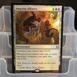 Magic: The Gathering Amazing Alliance Enchantment White Foil 0002 2025 Spider-M… - Image 1