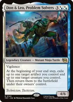 NM Don & Leo, Problem Solvers, MTG, TMNT, Magic the Gathering, 143 - Image 1