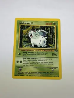 Nidoran 57/64 Jungle Common Pokemon Card TCG Vintage WoTC 1999 NM/LP - Image 1