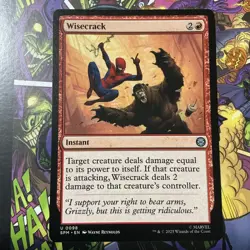 NM Wisecrack, MTG, Marvel's Spider-Man, Magic the Gathering Regular - Image 1
