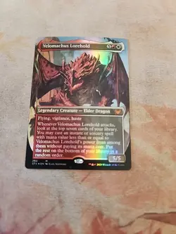Velomachus Lorehold Borderless Foil Strixhaven School Of Mages MTG LP - Image 1