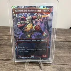 Magic The Gathering Raphael Nightwatcher Legendary Creature TMNT Rare Foil - Image 1