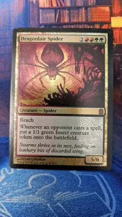 Mtg Dragonlair Spider Commander's Arsenal Foil Rare - Image 1