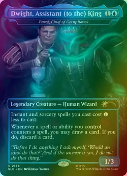 Dwight, Assistant (to the) King 2168 Secret Lair x The Office Foil MTG NM - Image 1
