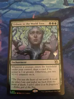 Mtg Tribute To The World Tree Foil Promo - Small Seller 😺 - Image 1