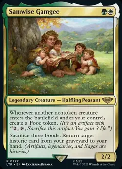 Slightly Played, English - 1 x MTG Samwise Gamgee - Foil The Lord of the Rings: - Image 1