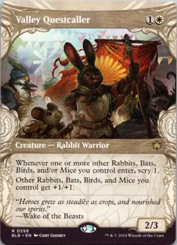 Valley Questcaller (Showcase) 299 Rare Bloomburrow Magic: The Gathering NM - Image 1