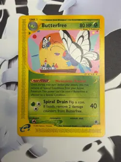 Pokemon Butterfree 38/165 Expedition Rare Stage 2 80 LP Regular English Card - Image 1