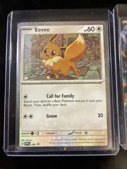 2 Lot Eevee - SVP 200 Rivals Cosmos Holo Promo Card + Mimikyu ex NM Pokemon - Image 2