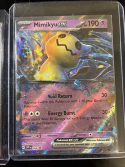 2 Lot Eevee - SVP 200 Rivals Cosmos Holo Promo Card + Mimikyu ex NM Pokemon - Image 3