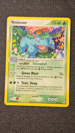 Pokemon Venusaur 28/100 Holo Rare Crystal Guardians Deck Exclusive Holofoil LP - Image 2