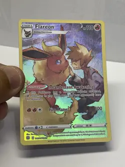 2022 Pokemon SWSH Brilliant Stars Flareon Trainer Gallery Holo #TG01/TG30😱🔥 - Image 2