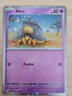 Pokemon TCG Abra Pokemon Promos 063/165 HD Holo Promo - Image 1