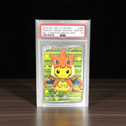 PSA 10 Poncho Wearing Pikachu Charizard Y 208/XY-P 2016 Pokemon Card Japanese - Image 1