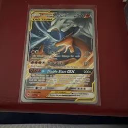 Pokemon TCG NM 2019 Reshiram And Charizard GX 20 / 214 SM Tag Team World Champ - Image 1